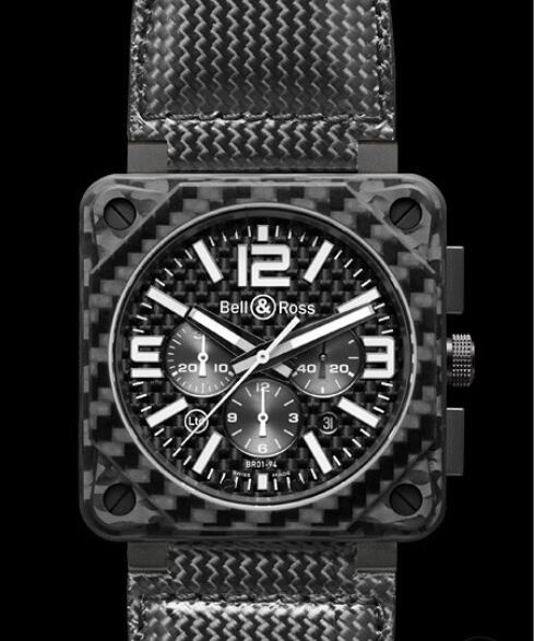 Bell & Ross Replica Watch BR 01-94 Carbon Fiber AVIATION BR0194-CA FIBER Carbon fibers